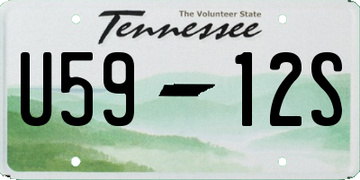 TN license plate U5912S