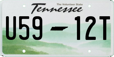 TN license plate U5912T