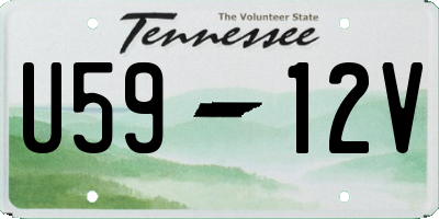 TN license plate U5912V