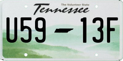TN license plate U5913F