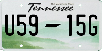 TN license plate U5915G