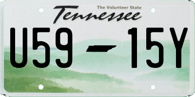 TN license plate U5915Y