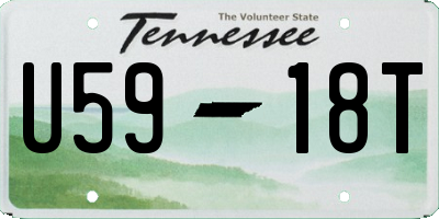 TN license plate U5918T