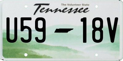 TN license plate U5918V