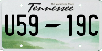 TN license plate U5919C