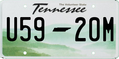 TN license plate U5920M