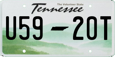 TN license plate U5920T
