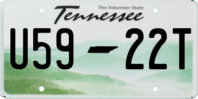 TN license plate U5922T