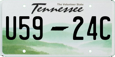 TN license plate U5924C