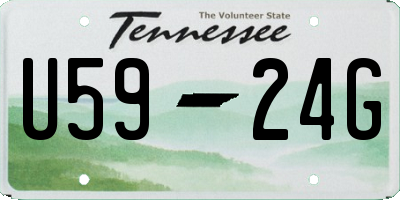 TN license plate U5924G