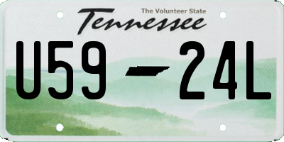 TN license plate U5924L