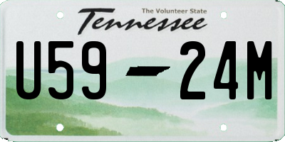 TN license plate U5924M