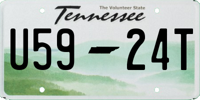 TN license plate U5924T