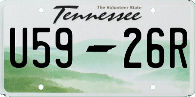 TN license plate U5926R