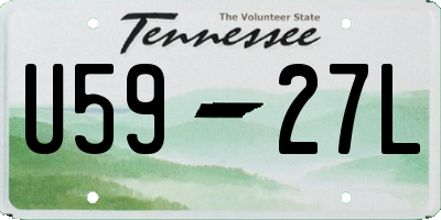 TN license plate U5927L