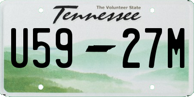 TN license plate U5927M