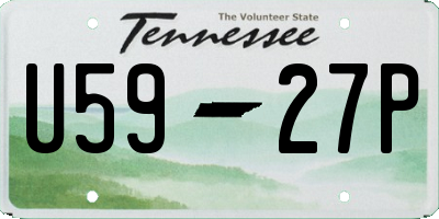 TN license plate U5927P