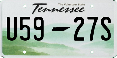 TN license plate U5927S