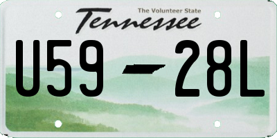 TN license plate U5928L