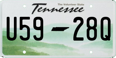 TN license plate U5928Q