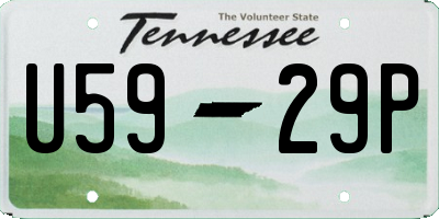 TN license plate U5929P