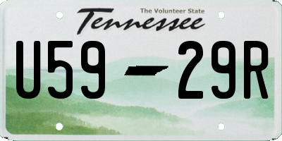 TN license plate U5929R