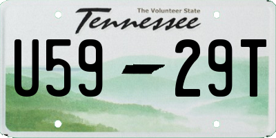 TN license plate U5929T