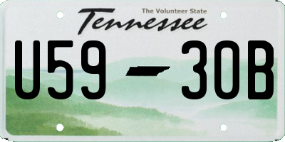 TN license plate U5930B