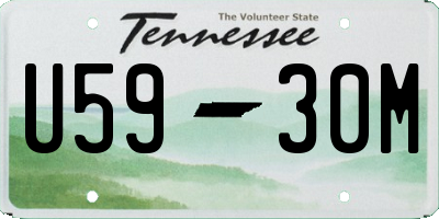 TN license plate U5930M