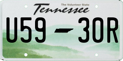 TN license plate U5930R