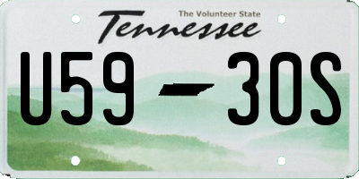 TN license plate U5930S