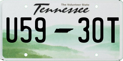 TN license plate U5930T