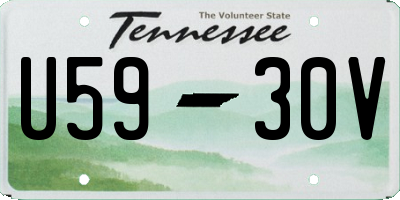 TN license plate U5930V