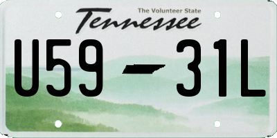 TN license plate U5931L