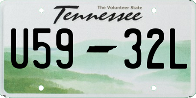 TN license plate U5932L