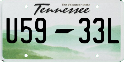 TN license plate U5933L