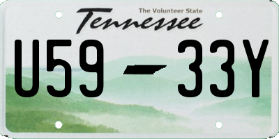 TN license plate U5933Y