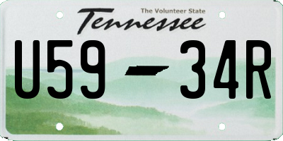 TN license plate U5934R