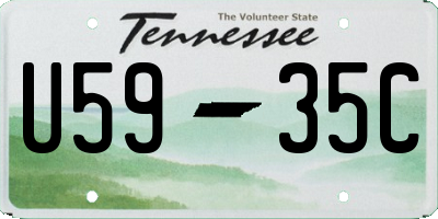 TN license plate U5935C