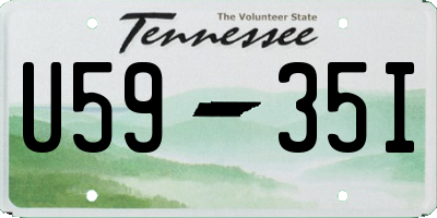 TN license plate U5935I