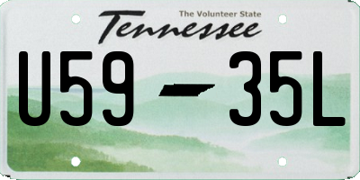 TN license plate U5935L