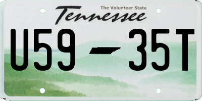 TN license plate U5935T