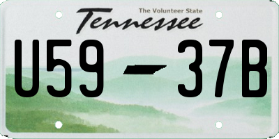 TN license plate U5937B