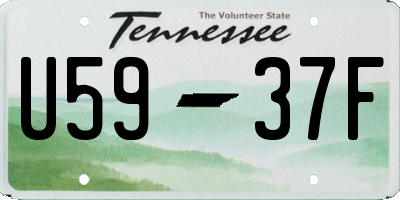 TN license plate U5937F