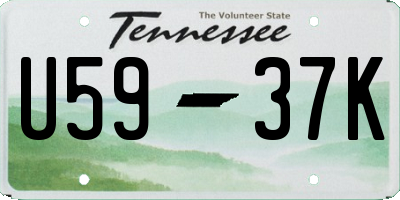 TN license plate U5937K