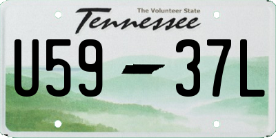 TN license plate U5937L