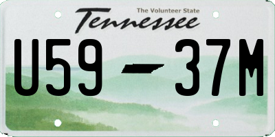 TN license plate U5937M