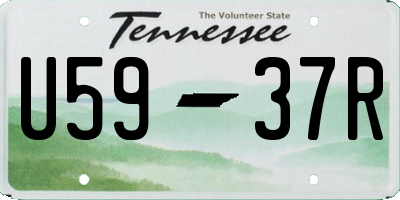 TN license plate U5937R