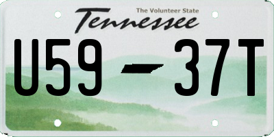 TN license plate U5937T