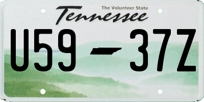 TN license plate U5937Z